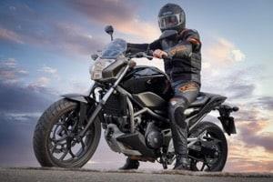 Motorcycle and Helmet