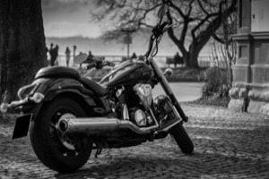 Black and White - Motorcycle