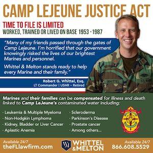 Affected by Water Contamination from Camp Lejeune