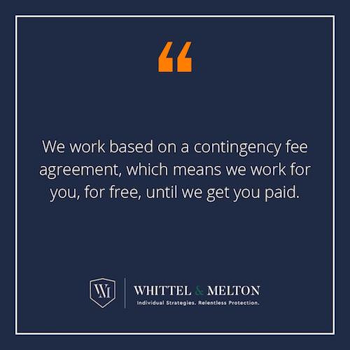 We work based on a contingency fee agreement, which means we do not get paid unless you do.