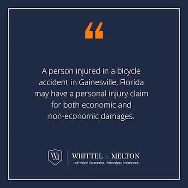 A Person Injured In A Bicycle Accidents In Gainesville Florida